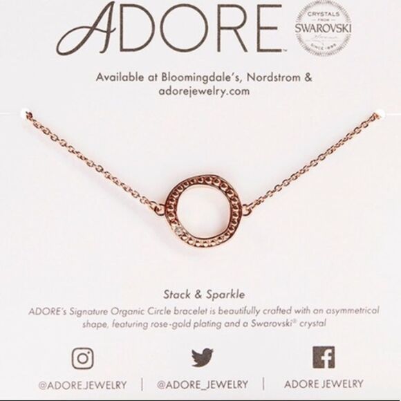 Adore rose gold Swarovski Crystal bracelet - Picture 5 of 5